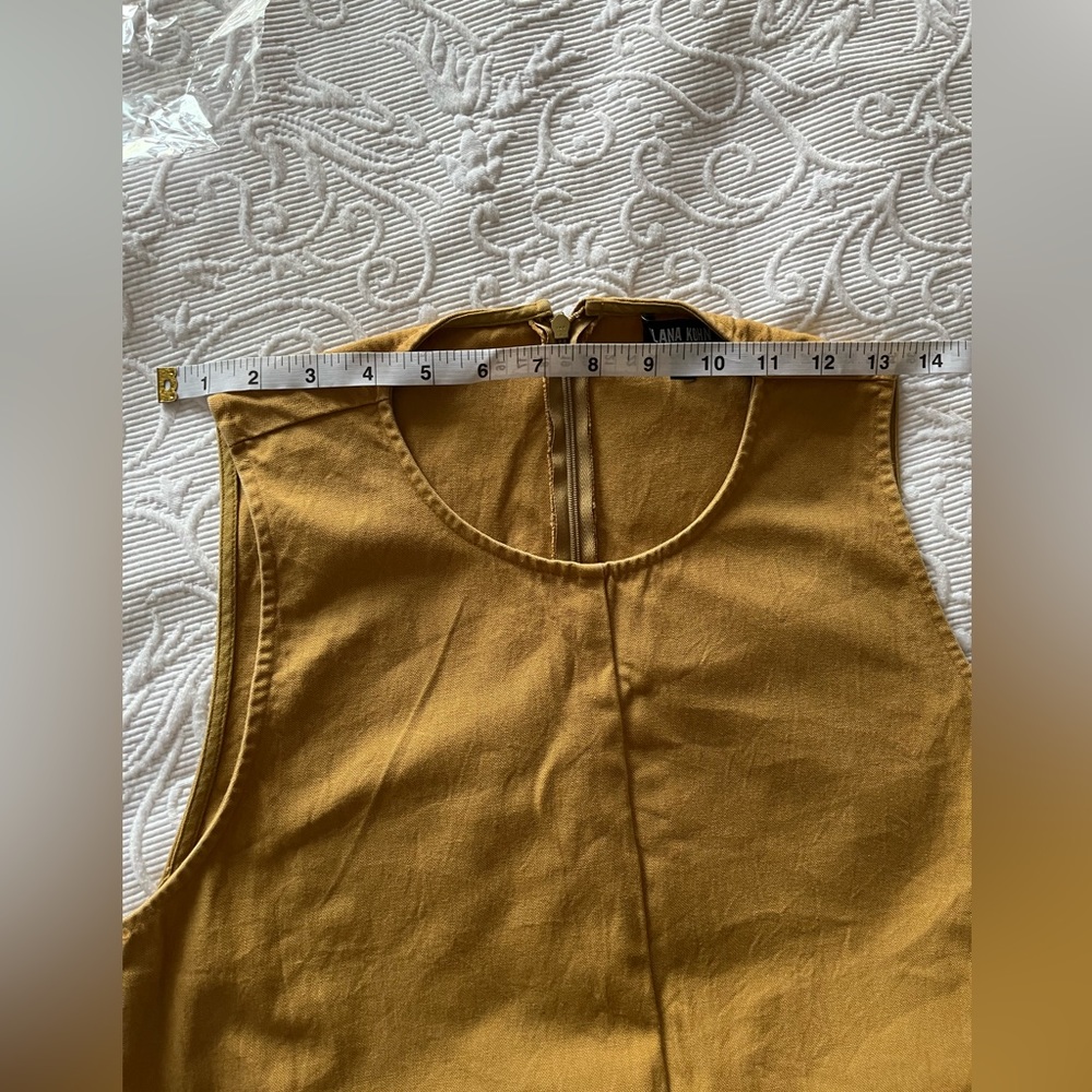 Ilana Kohn Mustard Wide-Leg Sleeveless Jumpsuit - Picture 7 of 12